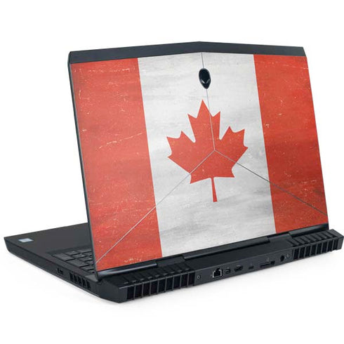 Canada Flag Distressed Dell Alienware Skin